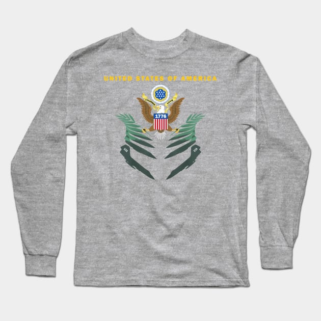 United States of War Long Sleeve T-Shirt by TheManyFaced